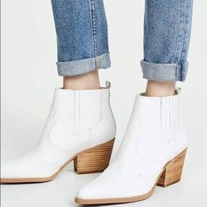 Sam Edelman White Winona Boots